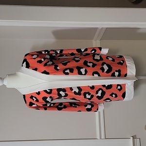 HEIMISH U.S.A Leopard Print Open Tunic Cardigan